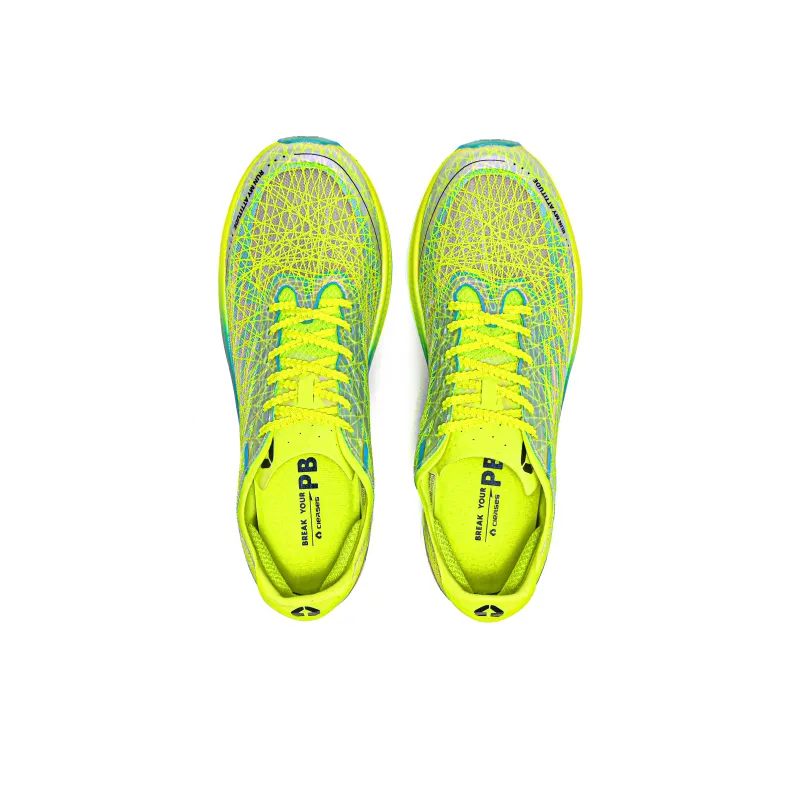 CIERSES Low Top Running Shoes Unisex Fluorescent Lime Green-1