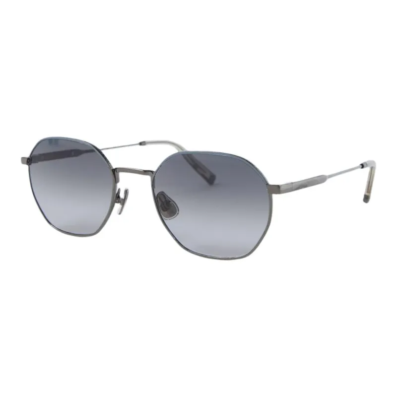Brunello Cucinelli Acetate Irregular Shape Sunglasses Men's Silver-0