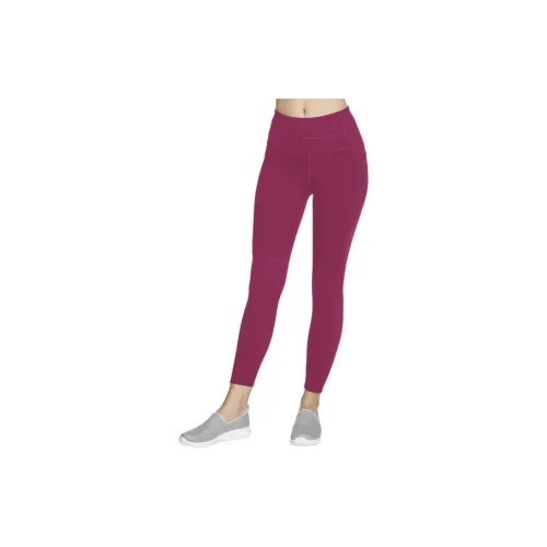 Skechers GO WALK HW Leggings Women's Pinkish Red