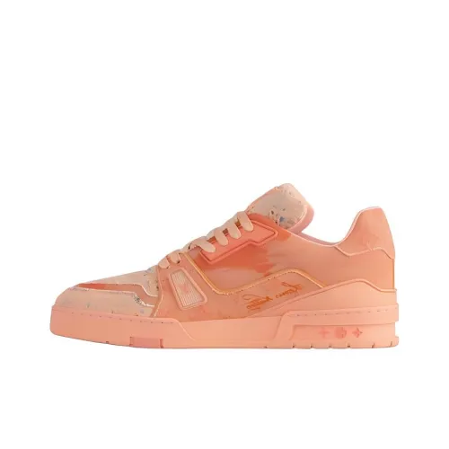 LOUIS VUITTON Trainer Skateboard Shoes Men's Orange