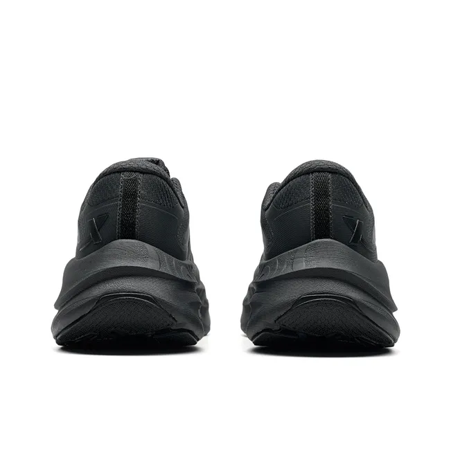 XTEP Abrasion Resistant Coverage Lightweight Low Top Sprint Running Shoes Women's Coal Black/Black-3