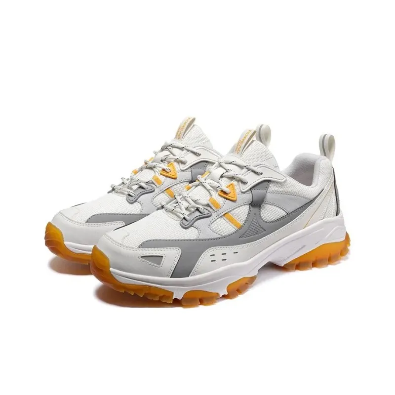 TOREAD Hiking / Trekking Shoes Unisex Low Top Ecru/Black/Light Gray-2