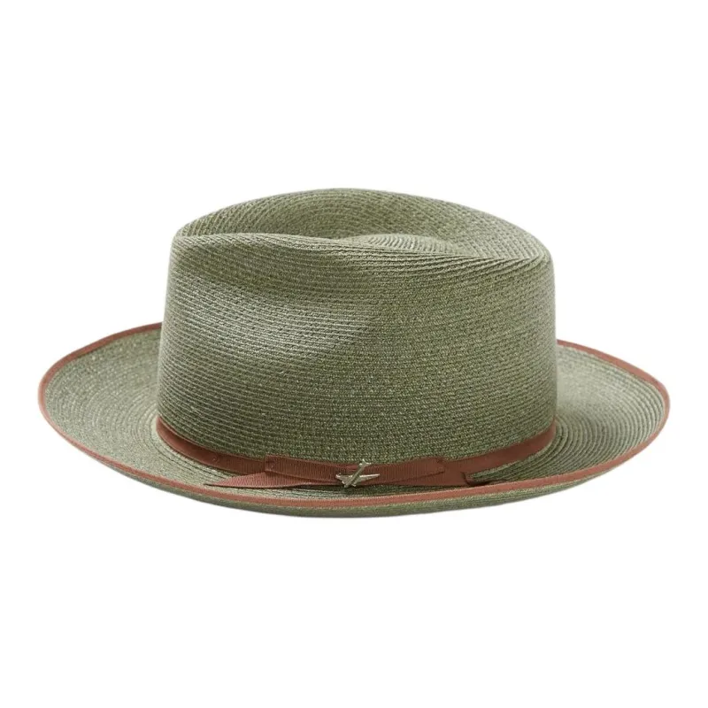 STETSON Satin Sheepskin Linen Sun Protection Hats Unisex Green-1