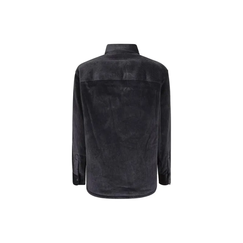 EMPORIO ARMANI Curved Hem Corduroy Jacket-1