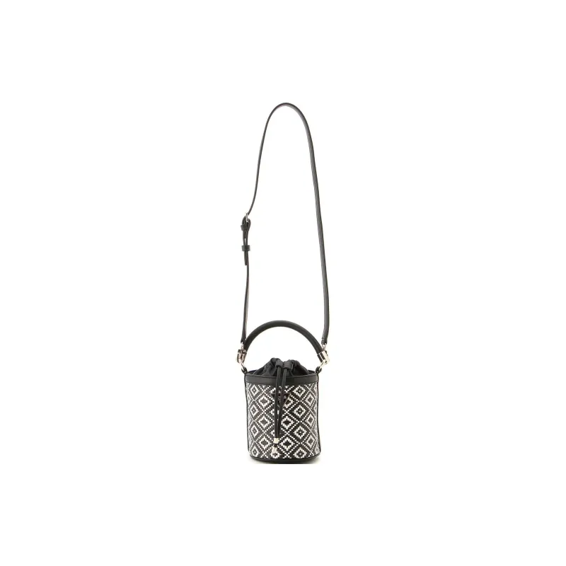 GUESS Polyurethane Bucket Bag Portable Crossbody Bag Shoulder Bag Women's Black-0