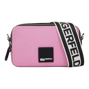 KARL LAGERFELD Polyurethane Shoulder Bag, Crossbody Bag Small Size Women's Pink