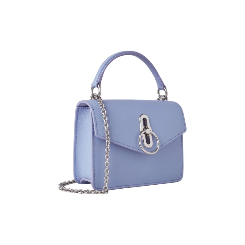 Mulberry Grain Cow Leather Shoulder Bag, Crossbody Bag, Handbag Small Size Women's Light Lilac Purple-1