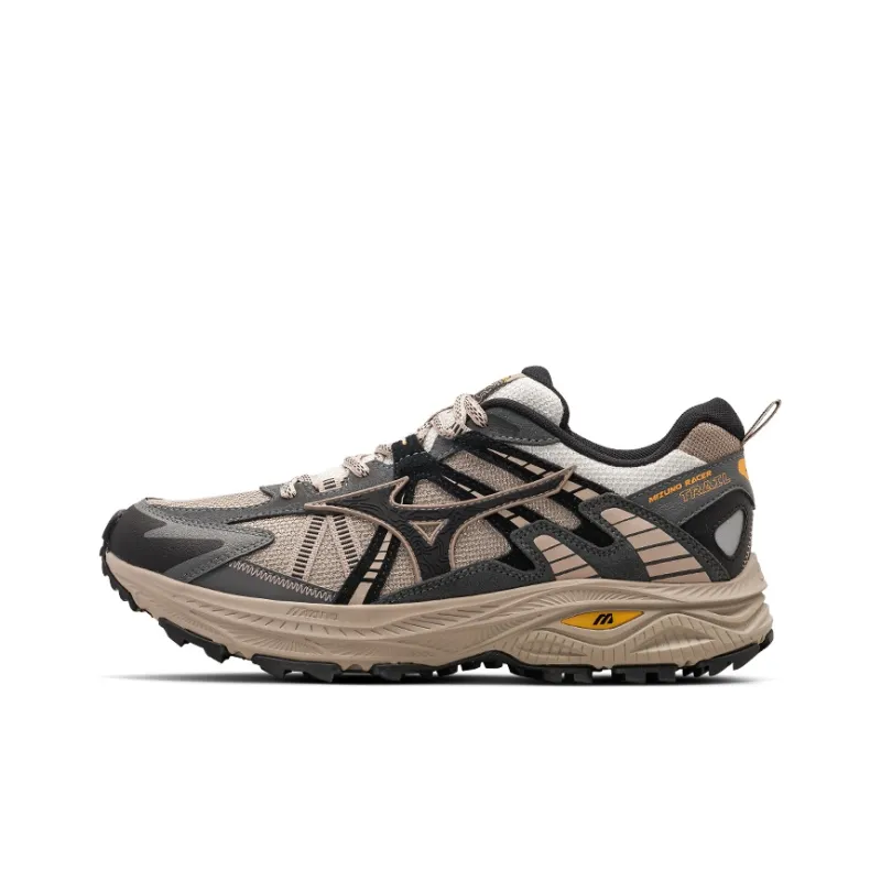Mizuno Racer Trail Anti Slip Wear Resistant Low Top Running Shoes Unisex Light Umber-0