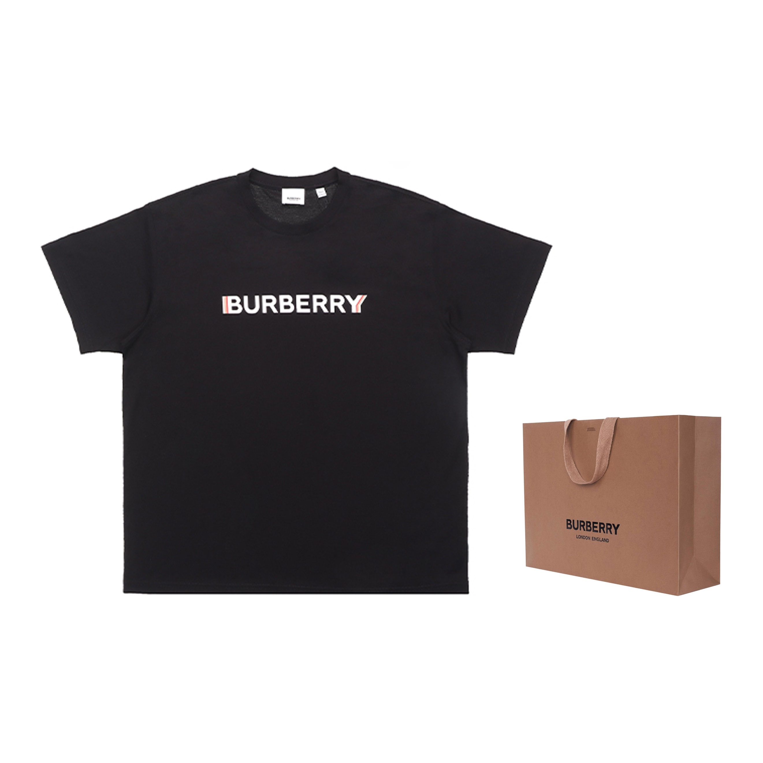 Tシャツ・カットソー BURBERRY Woman T-Shirt Black 8109196 Burberry logo-print Cotton T-shirt | Black | FARFETCH
