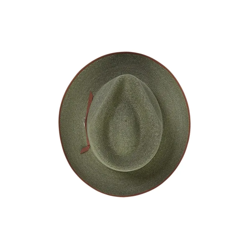 STETSON Satin Sheepskin Linen Sun Protection Hats Unisex Green-3