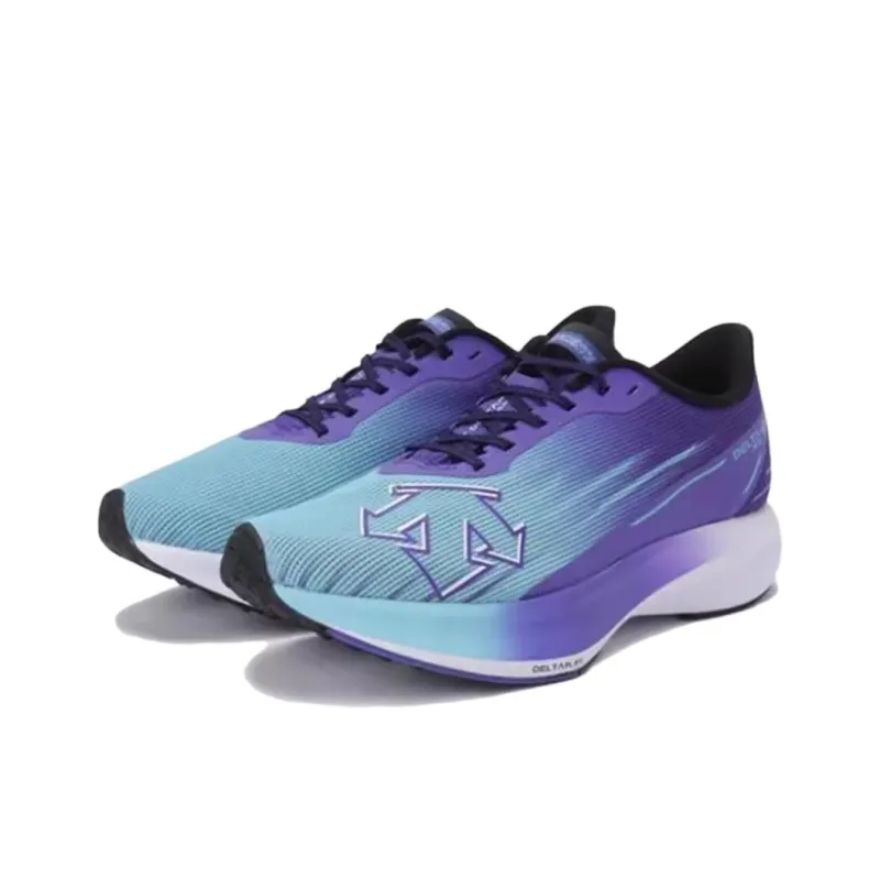 DESCENTE DELTA Anti-Slip Wear-Resistant Low-Top Casual Running Shoes Unisex Blue Purple-2