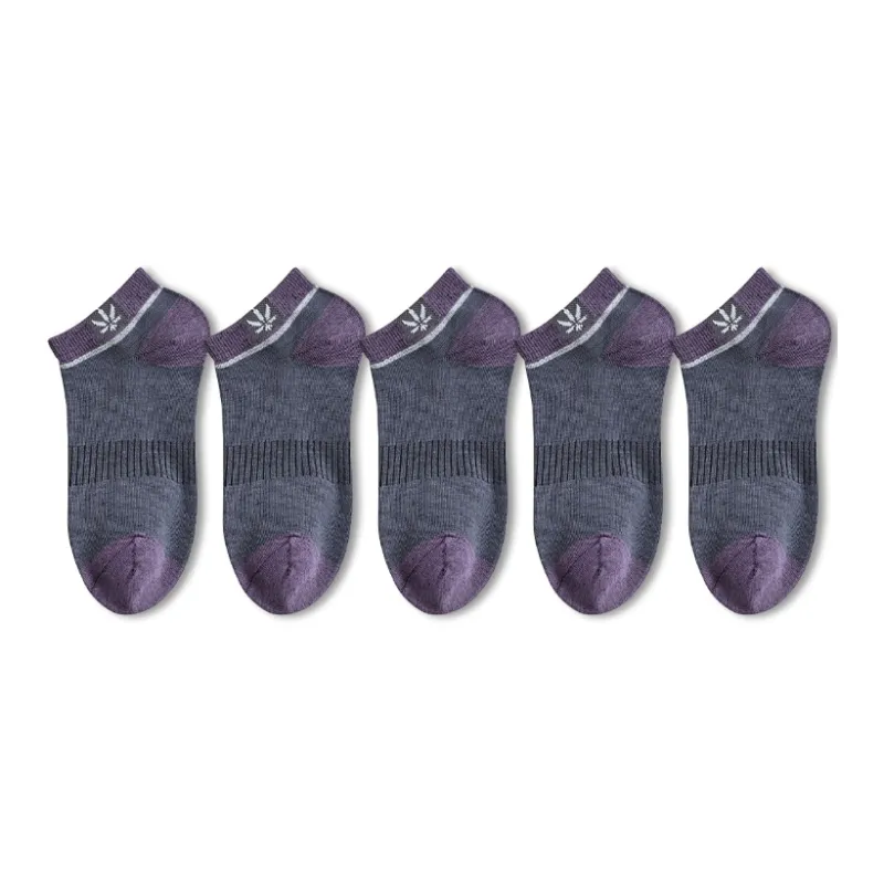 Mulong Family No-Show Socks Men's 5 Pack-6