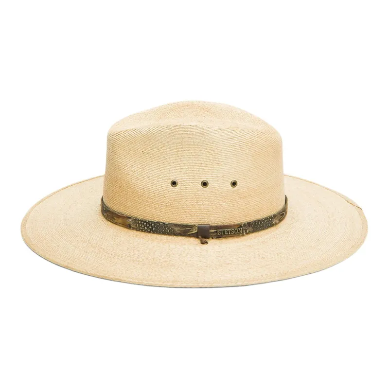 STETSON Palm Grass Sun Protection Hats Unisex Beige-1