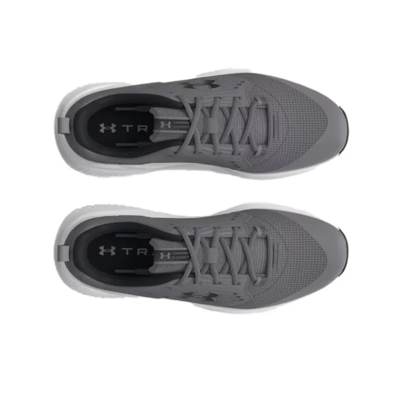 Under Armour Commit 4 Abrasion Resistant Breathable Low Top Training Shoes Unisex Gray-3
