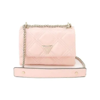 GUESS Polyurethane Shoulder Bag Crossbody Bag Mini Women's Light Pink