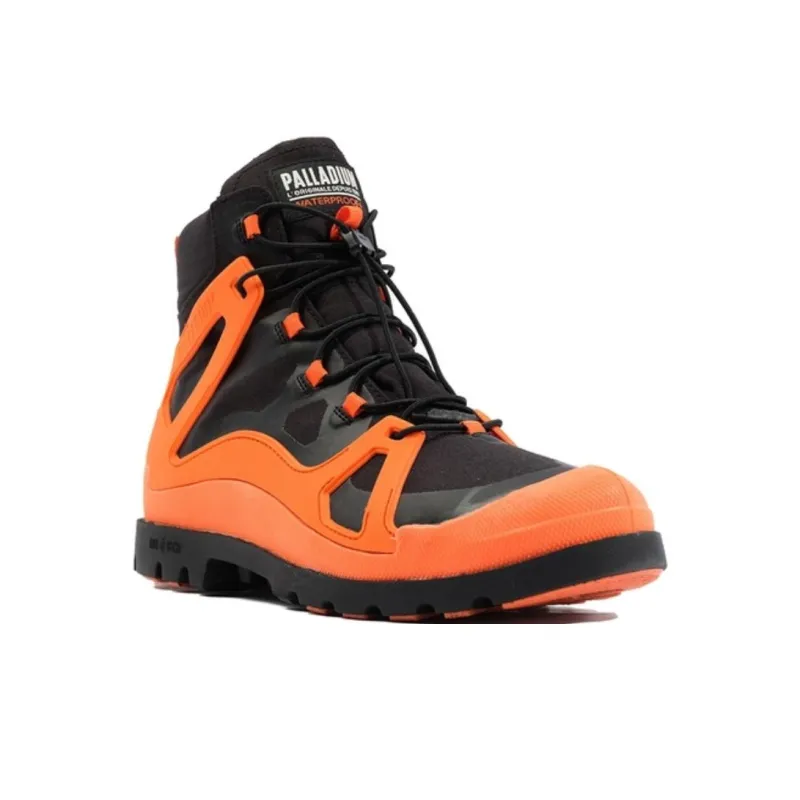 Palladium Pampa Water-Resistant Slip-Resistant Mid-Top Outdoor Shoes Men's Bright Orange-2