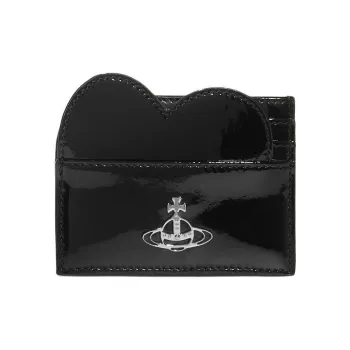 Vivienne Westwood Leather Card Holder Women's Black