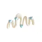 Beige Heart Wave Claw Clip