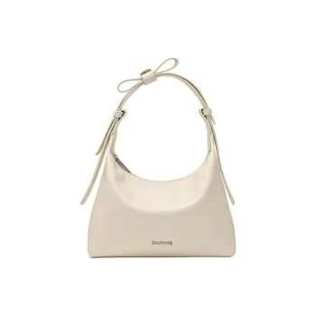 DAPHNE PU Shoulder Bag Women's Ecru/Silver