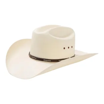 STETSON Straw Leather Sun Protection Hats Unisex Beige
