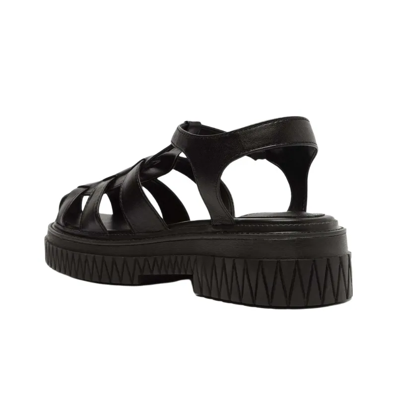 Schutz Beatri Roman Sandals 5cm Women's Black-3