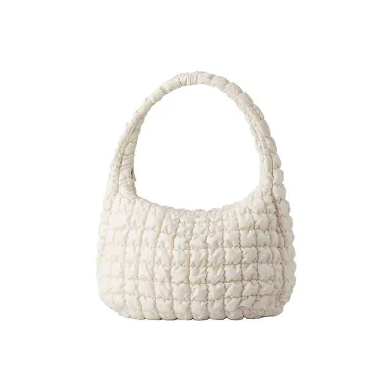 MARKANGARO Fabric Tote Large Size Women's White/Black-1
