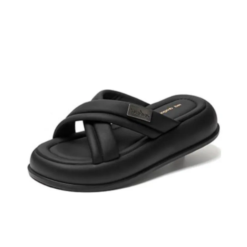 RED DRAGONFLY PU Polyurethane Slip Resistant Abrasion Resistant Slide Slippers Women's-0