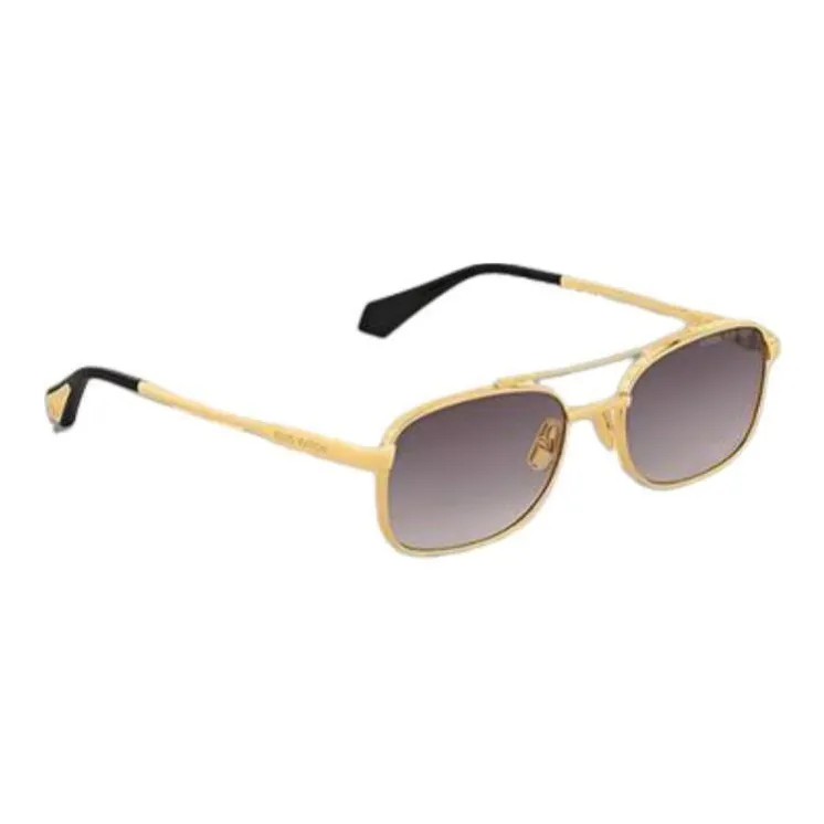 LOUIS VUITTON Rectangular Sunglasses Men's Gold-2