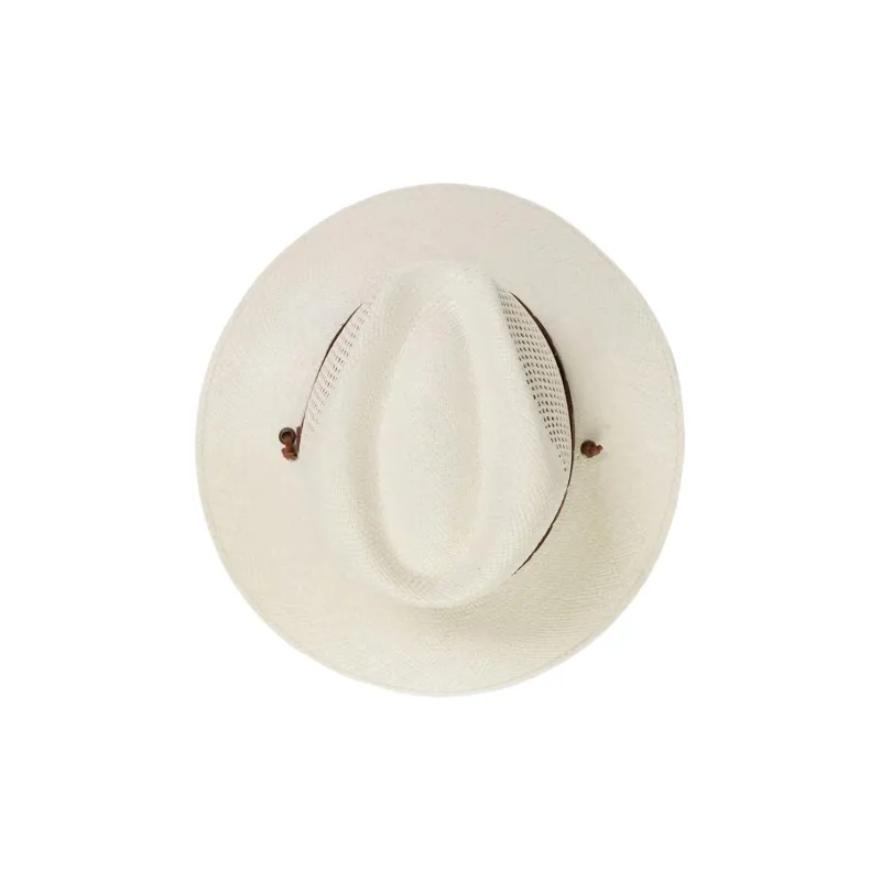 STETSON Straw Leather Sun Protection Hats Men's Beige-3