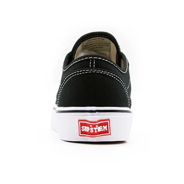 SUPSTORM Canvas Shoes Unisex Low Top Black-4