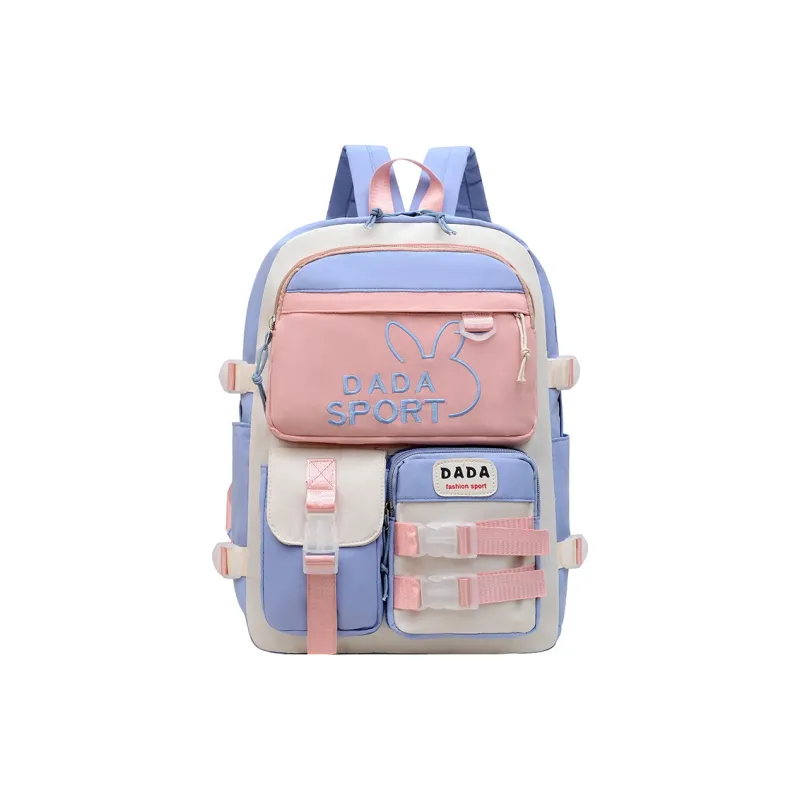 KAKAXI Nylon Backpack Black/Purple/Blue/Blue & Pink-6