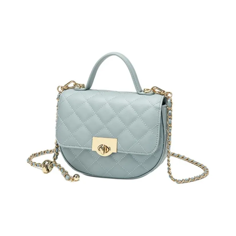 DAPHNE PU Crossbody Bag Medium Size Women's Blue-1