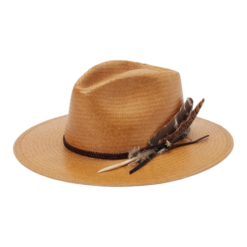 STETSON Straw Sun Protection Hats Unisex Brown-2