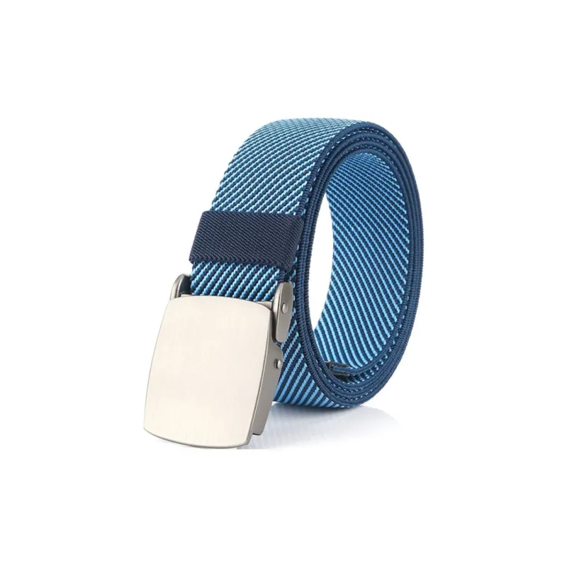 Emperor Penguin Metal Elastic Stretch Fabric Jeans Polyester Belt Men's Width 3.8cm-1