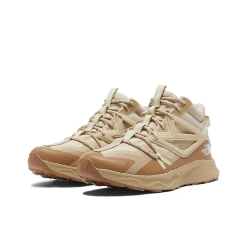 THE NORTH FACE Oxeye Wear resistant And Waterproof Mid Top Outdoor Shoes Women's Khaki-1
