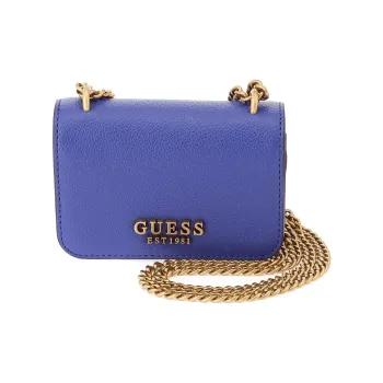 GUESS Synthetic Leather Chain Bag Shoulder Bag Mini Women's Violet