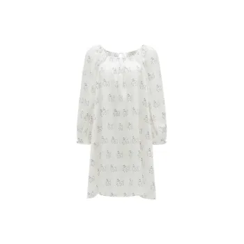 NOT JUST PAJAMA Silk Nightgown Spring Summer Dress Women's