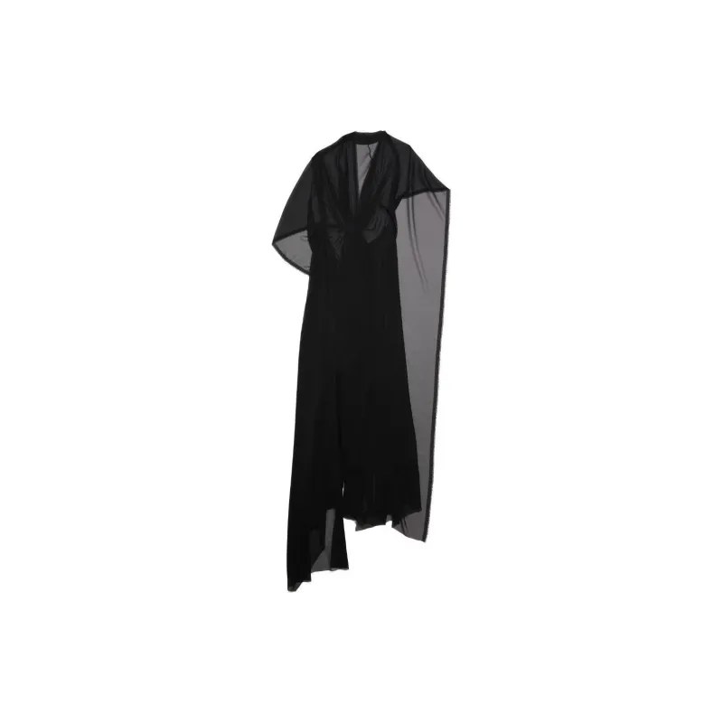 Balenciaga V neck Layered Midi Dress-1