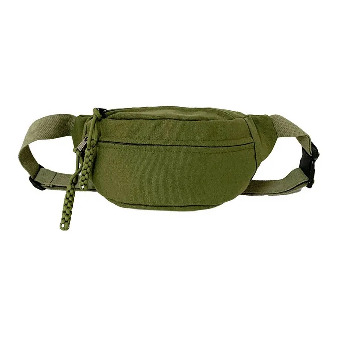 Huangmu Canvas Crossbody Sling Bag Regular Unisex White/Black/Green/Brown-4