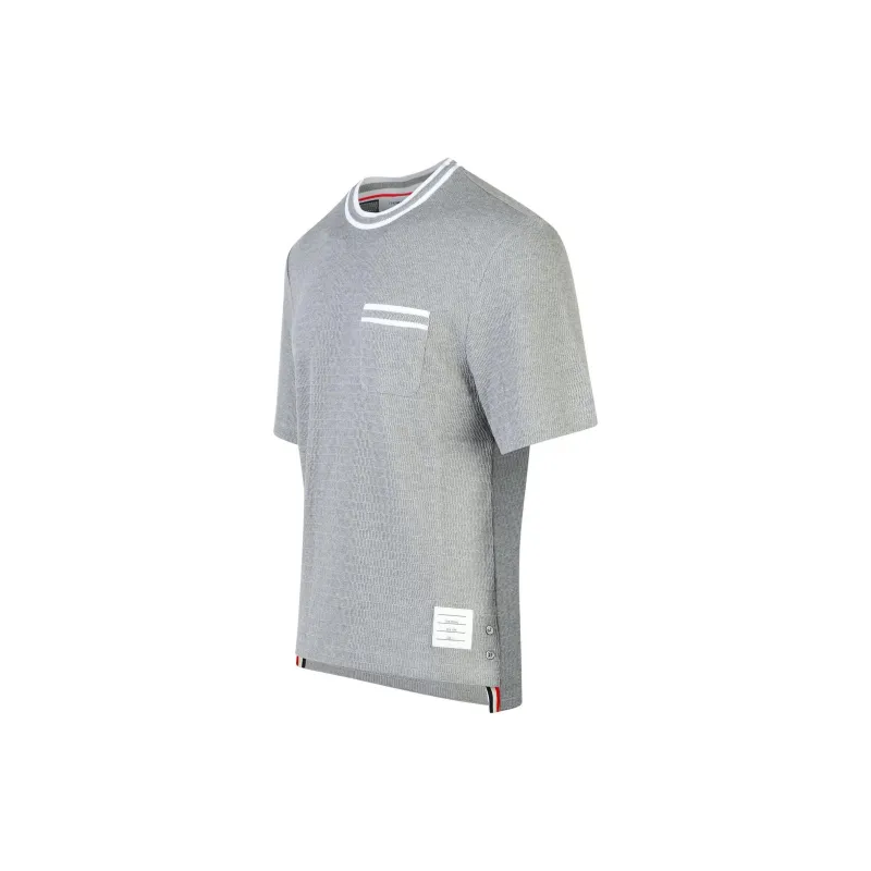 THOM BROWNE Pointelle Knit Crewneck T Shirt-2