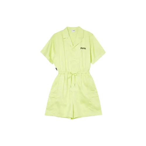 PUMA Jumpsuits Women's Light Bright Yellow