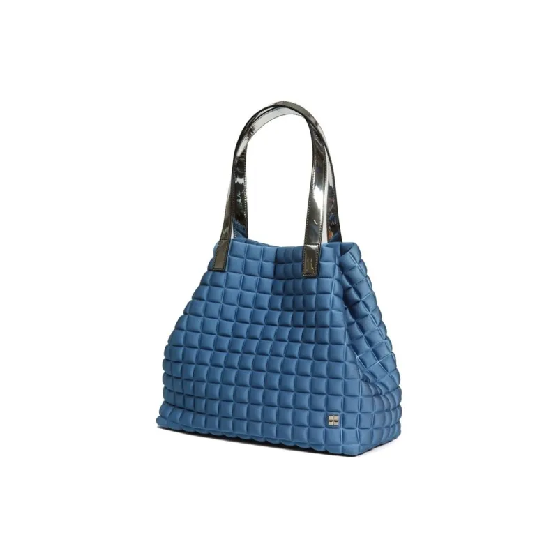 BPRIME 3D Cube, Heat Formed, Fabric One Shoulder Handbag Medium Size Women's Vienna Color-1