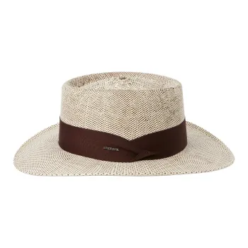 STETSON Raffia Sun Protection Hats Men's Brown
