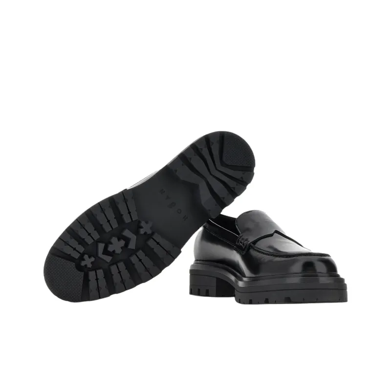 HOGAN H673 Round Toe Loafers-5