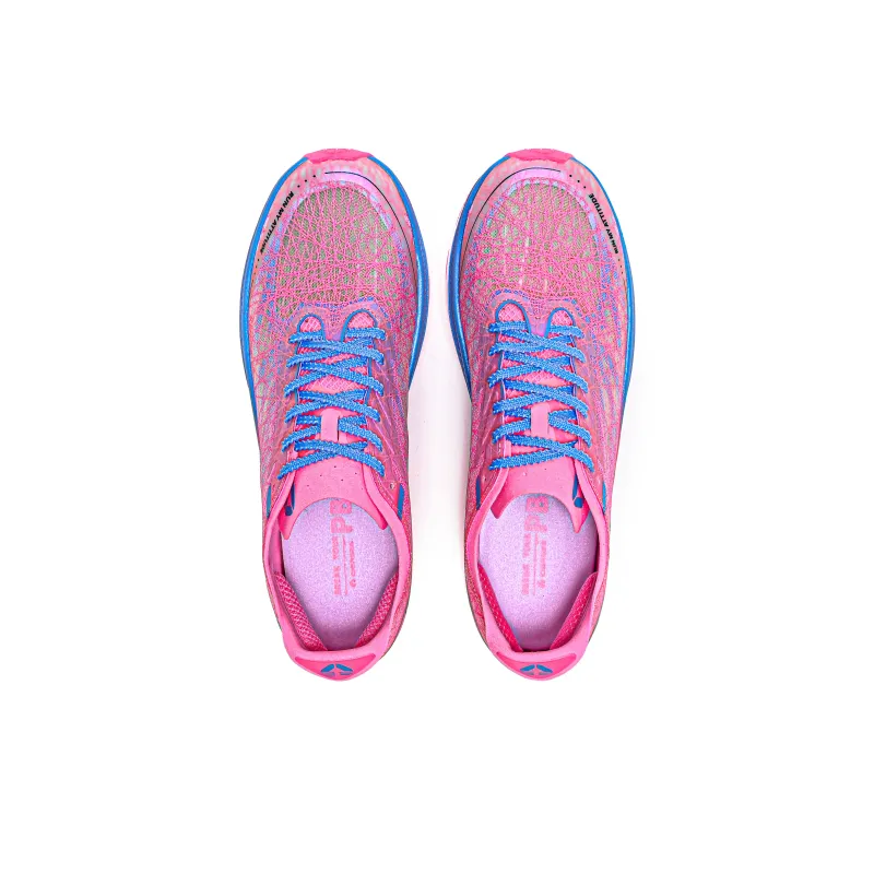 CIERSES Anti Slip Wear Resistant Low Top Running Shoes Unisex Fluorescent Cherry Blossom Pink-3