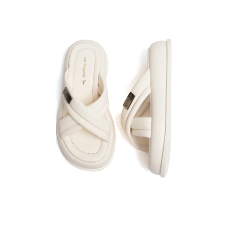RED DRAGONFLY PU Polyurethane Slip Resistant Abrasion Resistant Slide Slippers Women's-7
