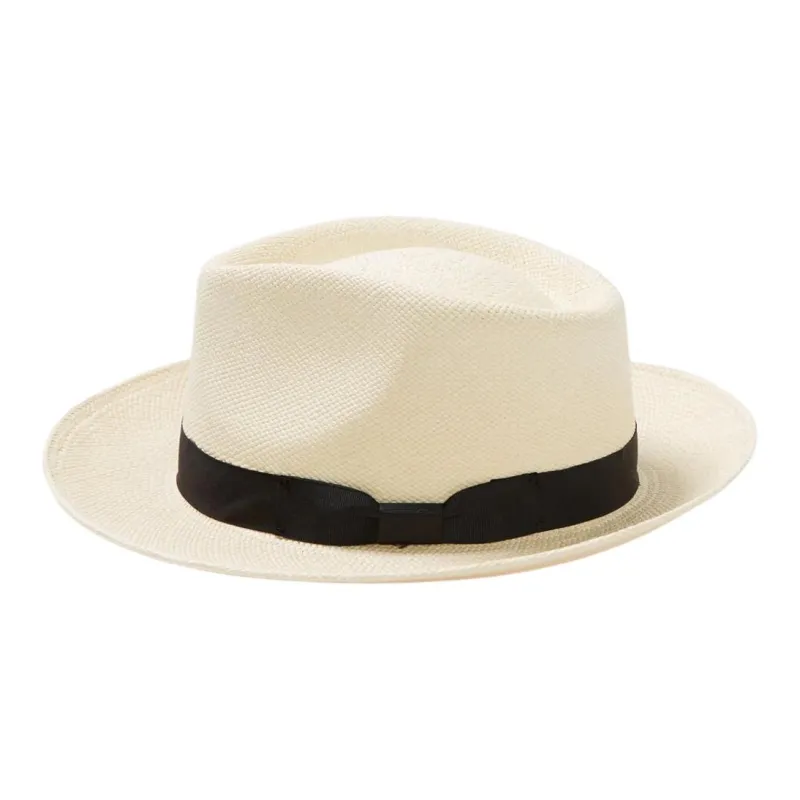 STETSON Straw Cotton Satin Sun Protection Hats Unisex White-3