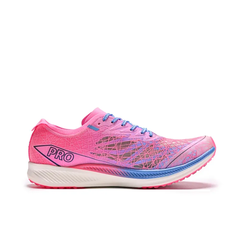 CIERSES Anti Slip Wear Resistant Low Top Running Shoes Unisex Fluorescent Cherry Blossom Pink-1