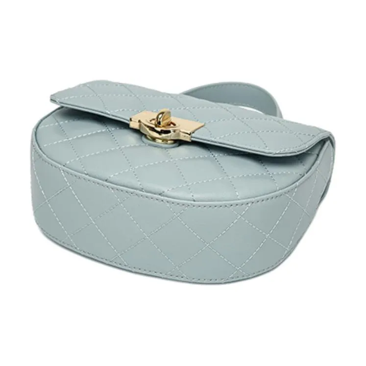 DAPHNE PU Crossbody Bag Medium Size Women's Blue-3