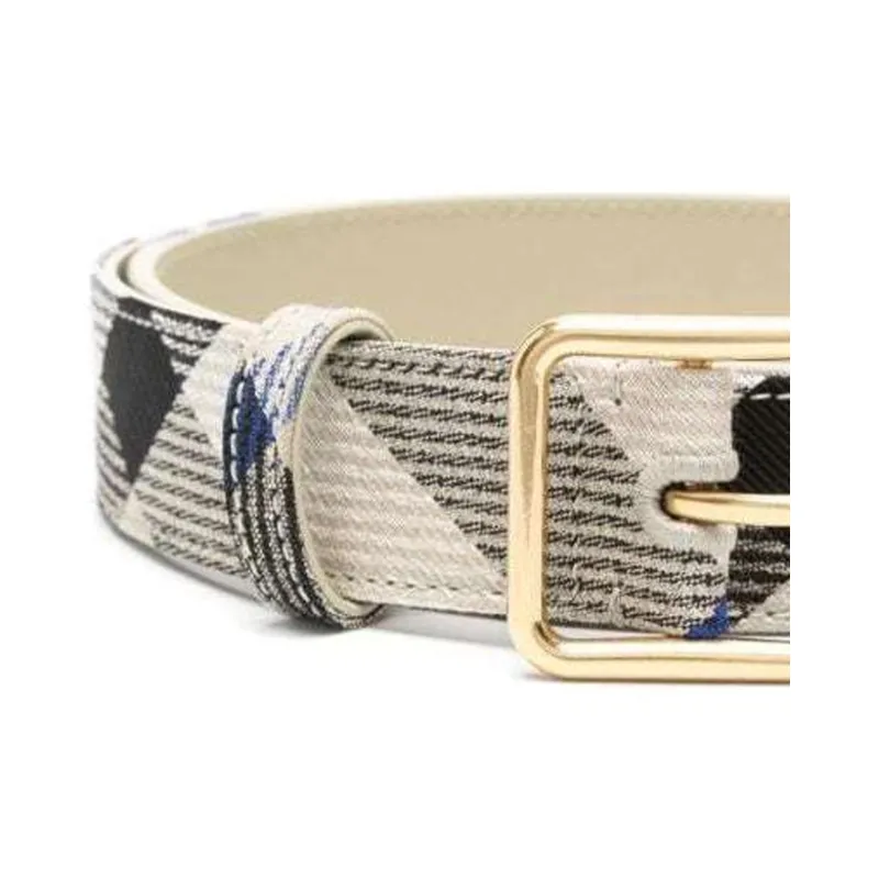 Burberry Tartan patterned Leather Belt-1